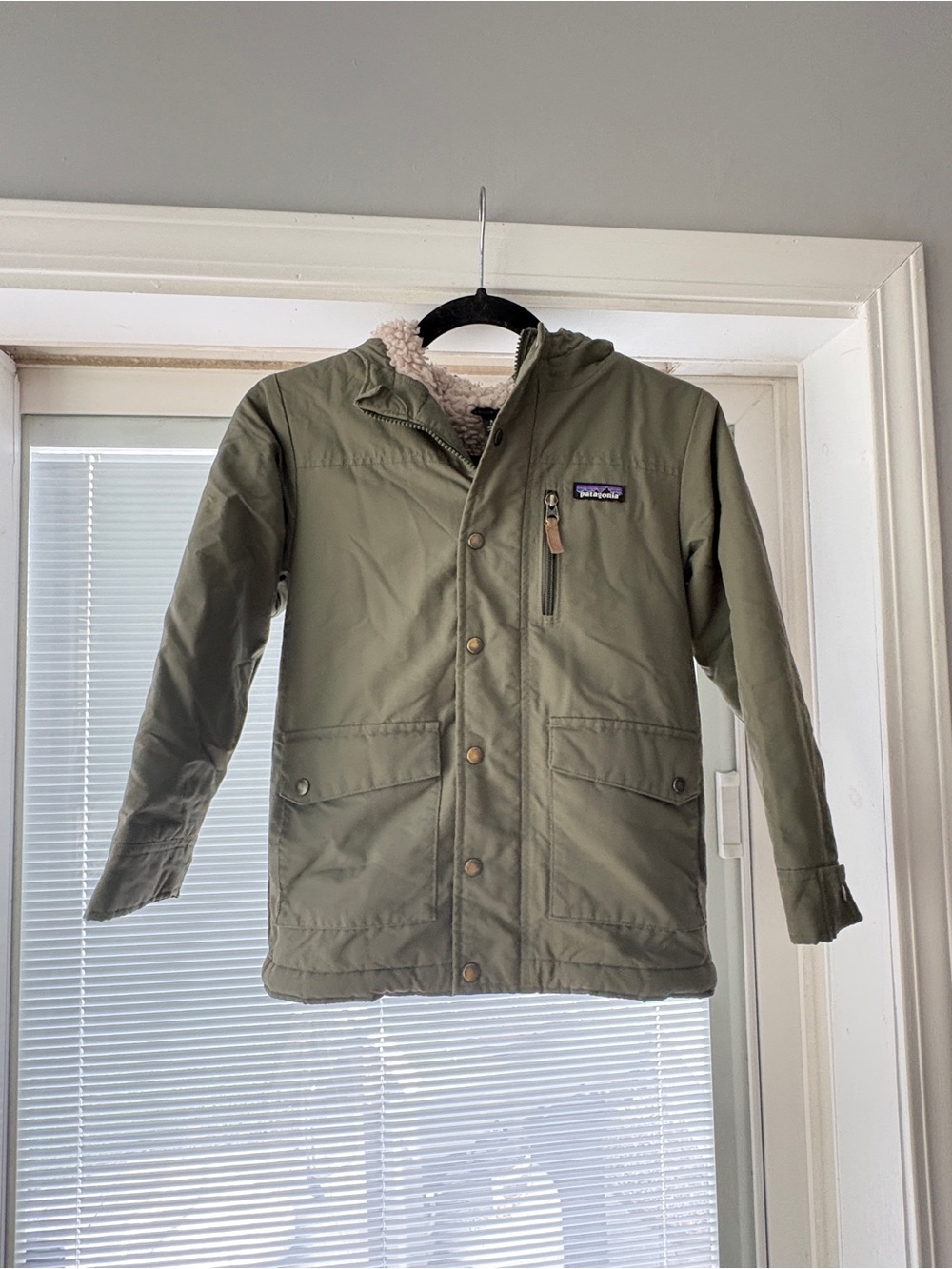 Patagonia Boys' Infurno Olive Green Jacket